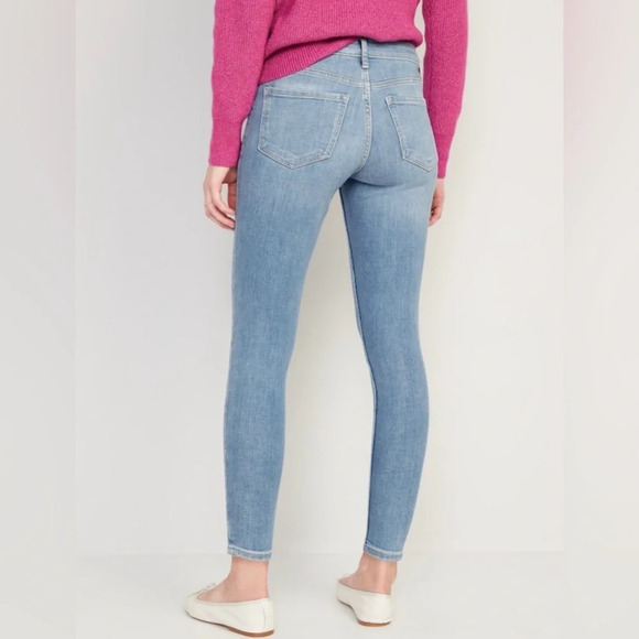 OLD NAVY Mid-Rise Rockstar Super Skinny Jeans in Pacifica - Picture 2 of 9